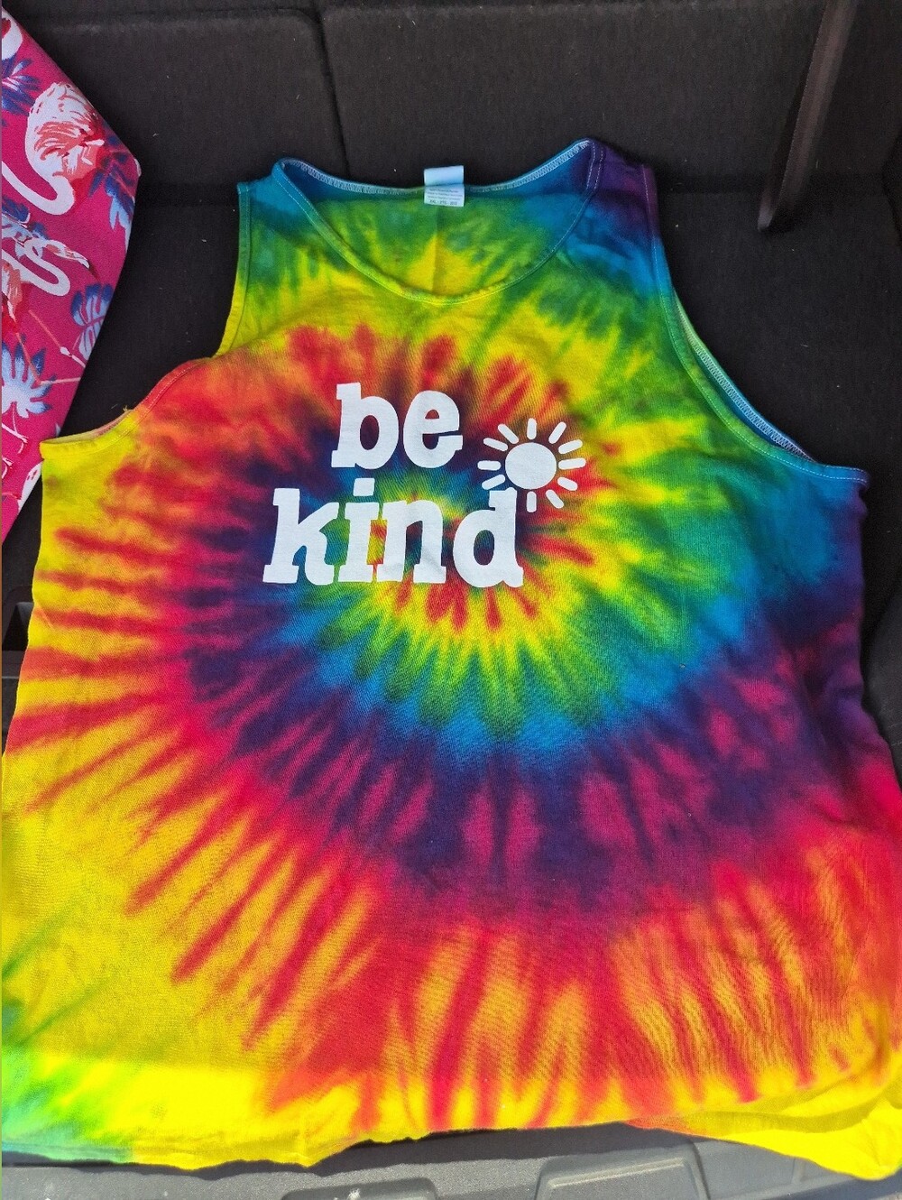 Womens Tie Dye Shirt Be Kind Tank Top